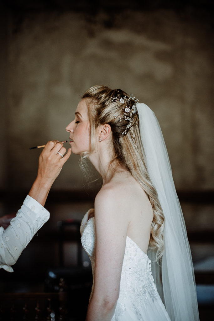 mariage dans les bois preparatifs mariée