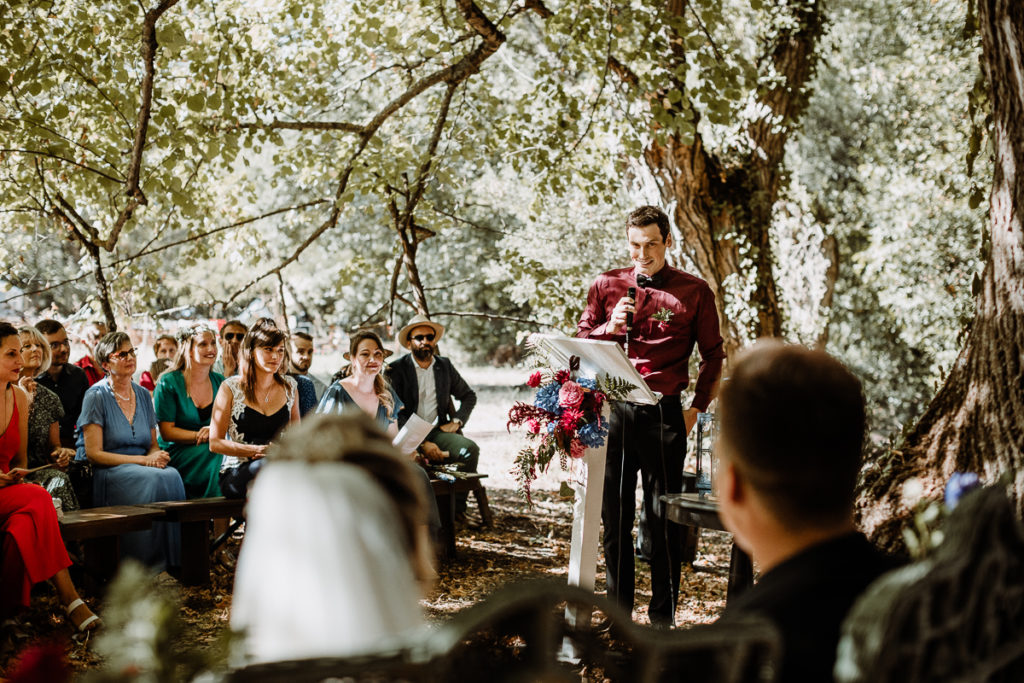 mariage dans les bois cérémonie photographe toulouse