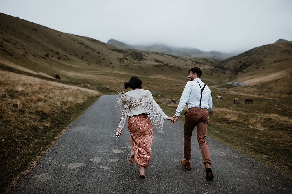 photographe de mariage elopement à la montagne dans les Pyrénées