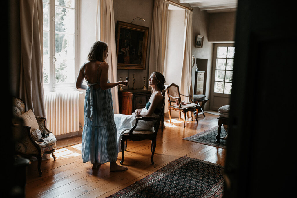 mariage chateau malliac préparatifs mariée