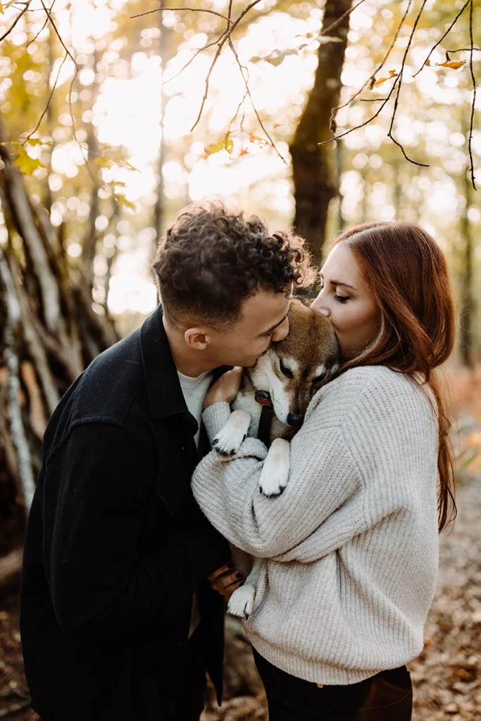 séance photo couple en forêt à toulouse